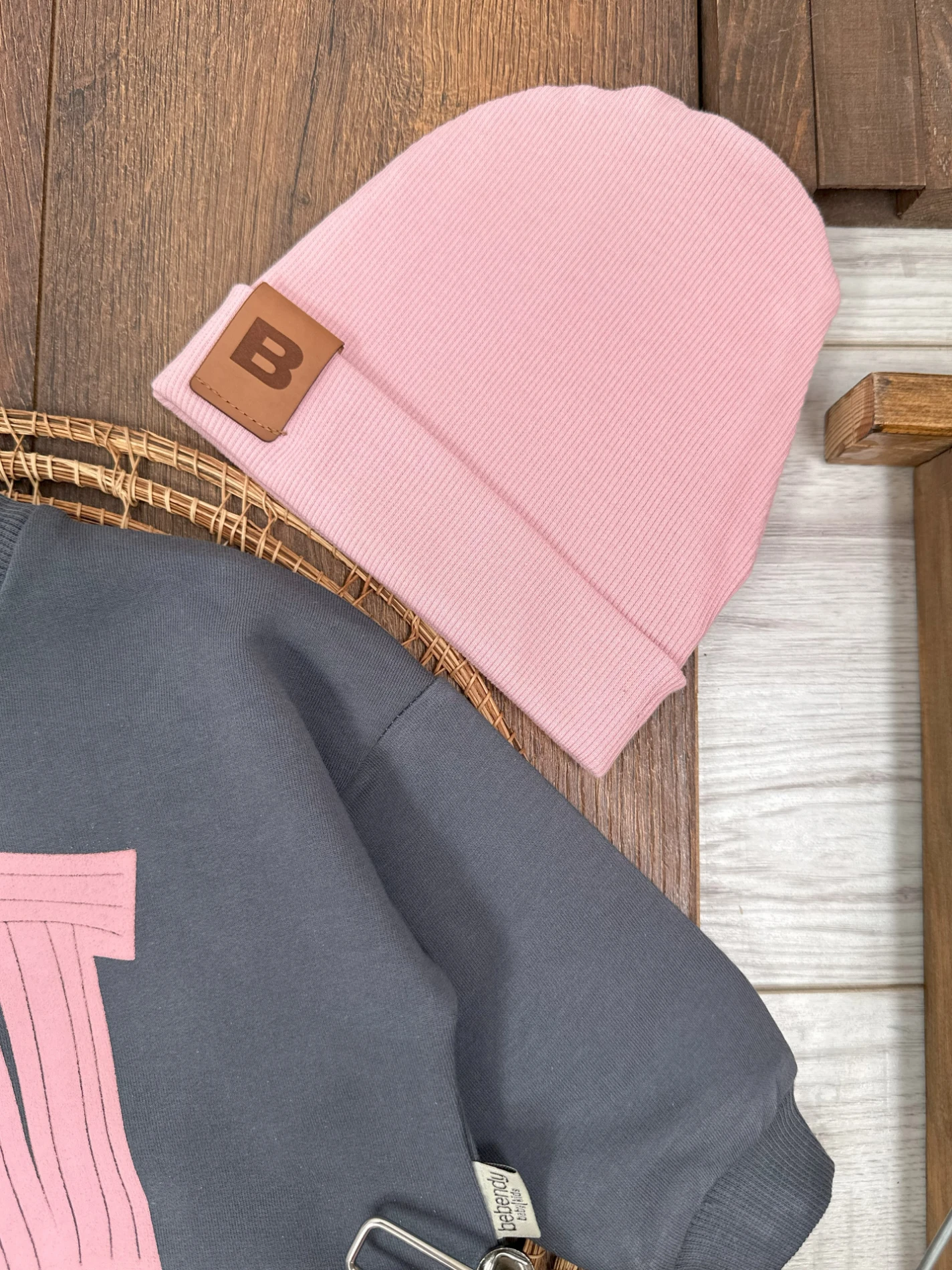 Bereli Arma Detaylı Hi Baskılı Oversize (Geniş Kalıp) Kız Bebek Takım